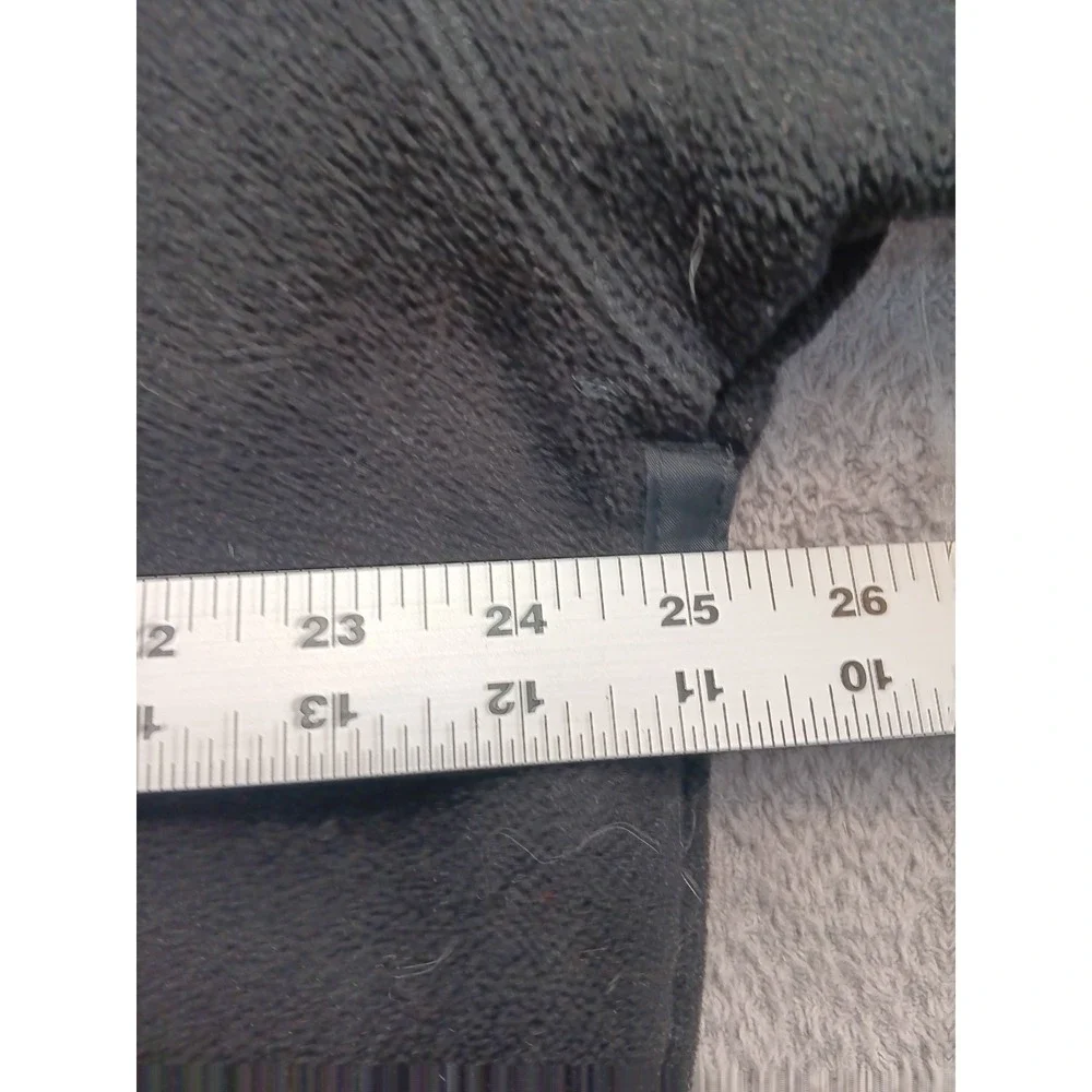Eddie Bauer Men's XL Black Full Zip Fleece Jacket Mock Neck Soft Warm Outdoor